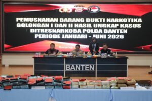 Polda Banten Musnahkan Sabu, Ganja dan Vape Etomidate