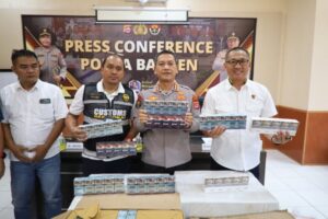 Polda Banten Bongkar Gudang Rokok Ilegal, 44.500 Bungkus Disita
